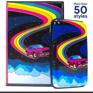 🌈 Rainbow Cosmos Wallet + passport cover  RFDI travel set NEW